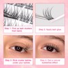 280 Pcs Individual Cluster Lashes 40D False Eyelashes Clusters DIY