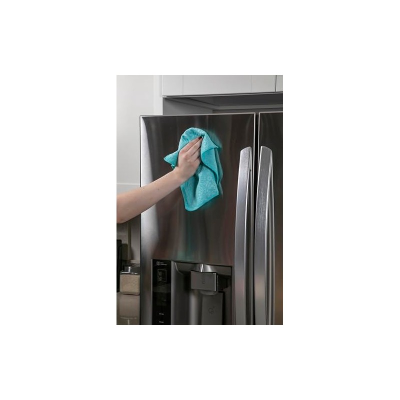 EvriHome Microfiber Cleaning Cloths, Attract Dust Like a Magnet, Embossed