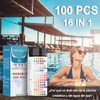 16 en 1 Tiras de Prueba de Acuario,100 Pcs Reactivas