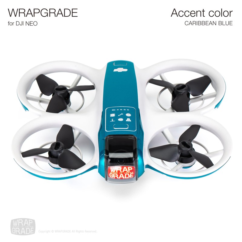 Wrapgrade for DJI NEO Accent Color Sticker (Caribbean Blue)