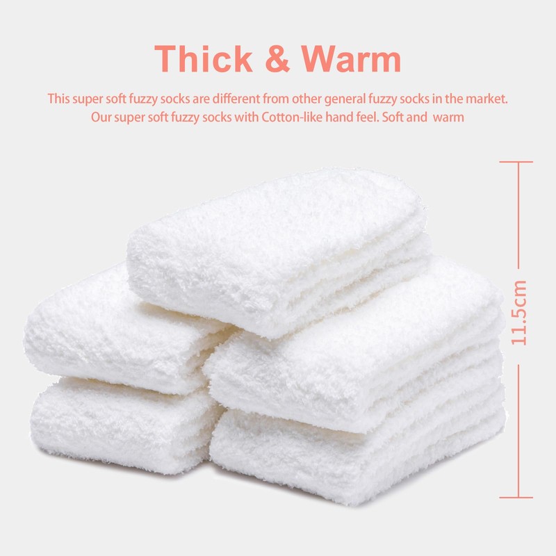 TOCONFFON Women's Cozy Fluffy Fuzzy Socks Plush Home Slipper Socks