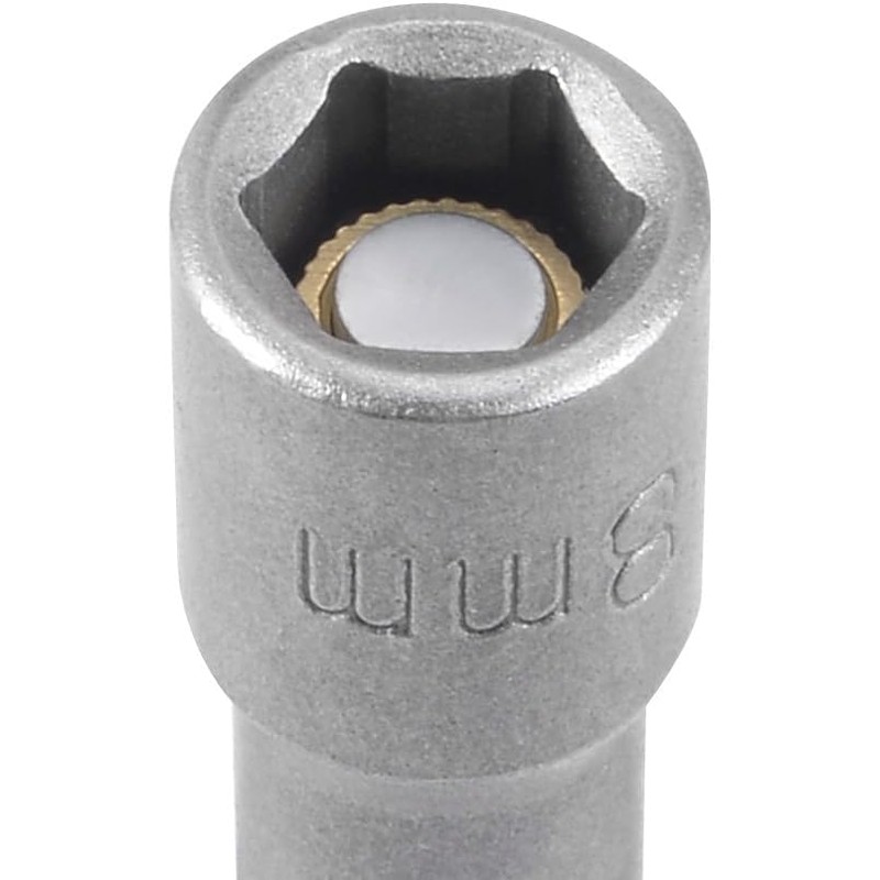 Fixinus 5 Pieces 8 mm Magnetic Socket Wrench Set, 1/4