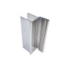 Gordon Glass® Chrome 3" U-Channel with 2-1/2" Magnet for 1/2"
