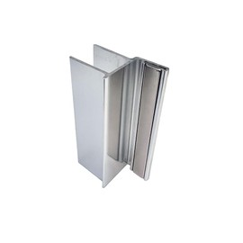 Gordon Glass® Chrome 3" U-Channel with 2-1/2" Magnet for 1/2" Glass Shower Doors