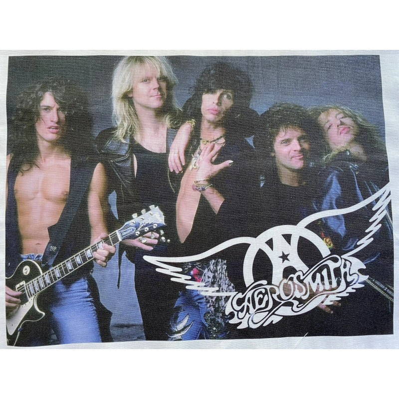 SINGER 1 Aerosmith Logo Quilt Block “rock Music Fabric Material