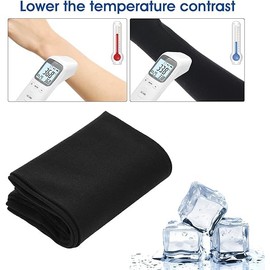 Lookka Arm Sleeves UV Protection,Cooling Arm Sleeves for Women and Men, Sun UV Protection Breathable Arm Sleeves, Compression Outdoor Sports Sleeves to Cover for Cycling Hiking(black