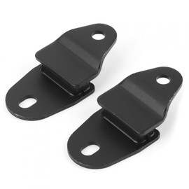 Kuuleyn Motorcycle Muffler Bracket, Iron Muffler Stays Hangers, 2pcs Exhaust Muffler Pipe Bracket Hangers 2GU-14771-00-00 Black Fit for Banshee 350 YFZ350 198
