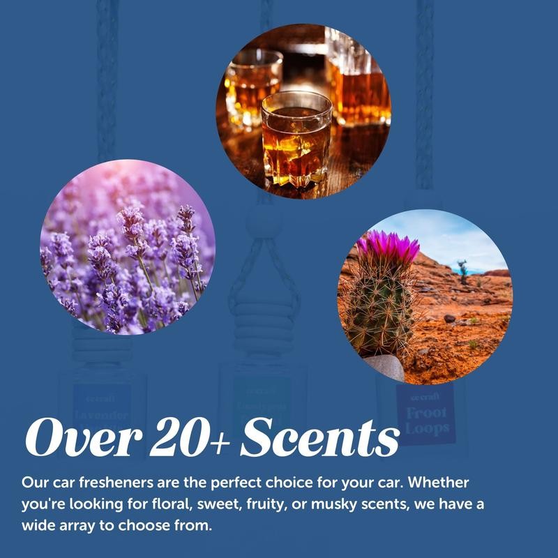 Car Freshener & Refill Bundle - Long Lasting Car Fragrance:_Cotton