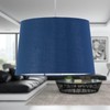 Navy Blue Fabric with Silver Inner Easy Fit Light Shade/Lampshade