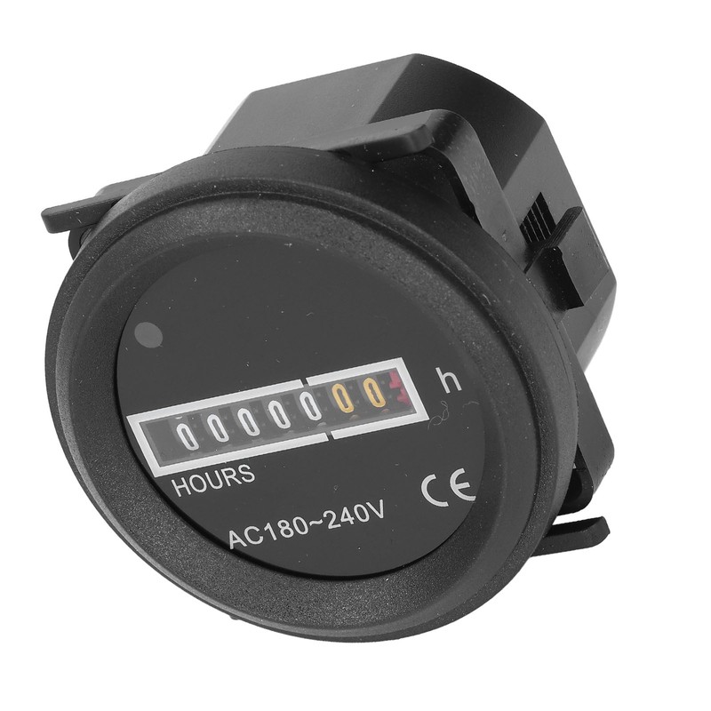 Round Hour Meter PC High Accuracy Quartz Mechanical Hour Meter