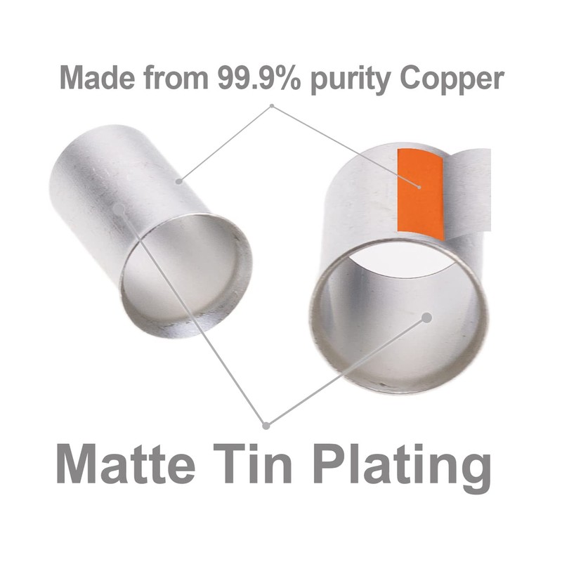 ROCKDIG 40PCS 4/0 3/0 2/0 1/0 Gauge Tinned Copper Wire