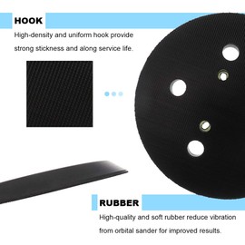 5 Inch Sander Pad for Porter Cable 333 334 Random Orbit Sander - 5 Hole Hook and Loop Pad Replacement 13904 13909 876691