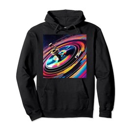Colorful Turntables EDM Musician Rave Festival Essential Pullover Hoodie