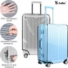 Yotako 26 Inch Suitcase Cover Protectors Clear PVC Luggage Cover