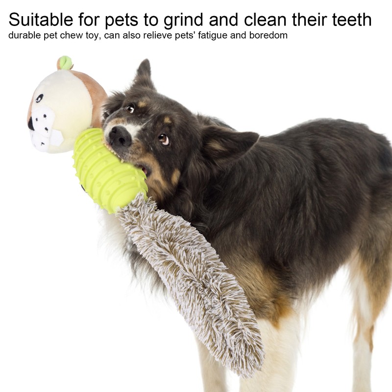Pet Chew Toys Teeth Cleaning Biting Interactive Training Stuffed Plush