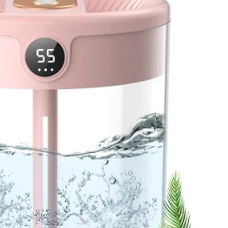 2L Mist Humidifier Pink Mute USB Night Lamp Function Dual