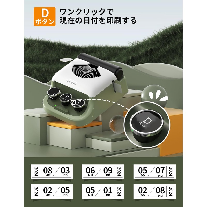 MakeID Q1 Label Printer, 300 dpi, Bluetooth Compatible, Smartphone Connection,