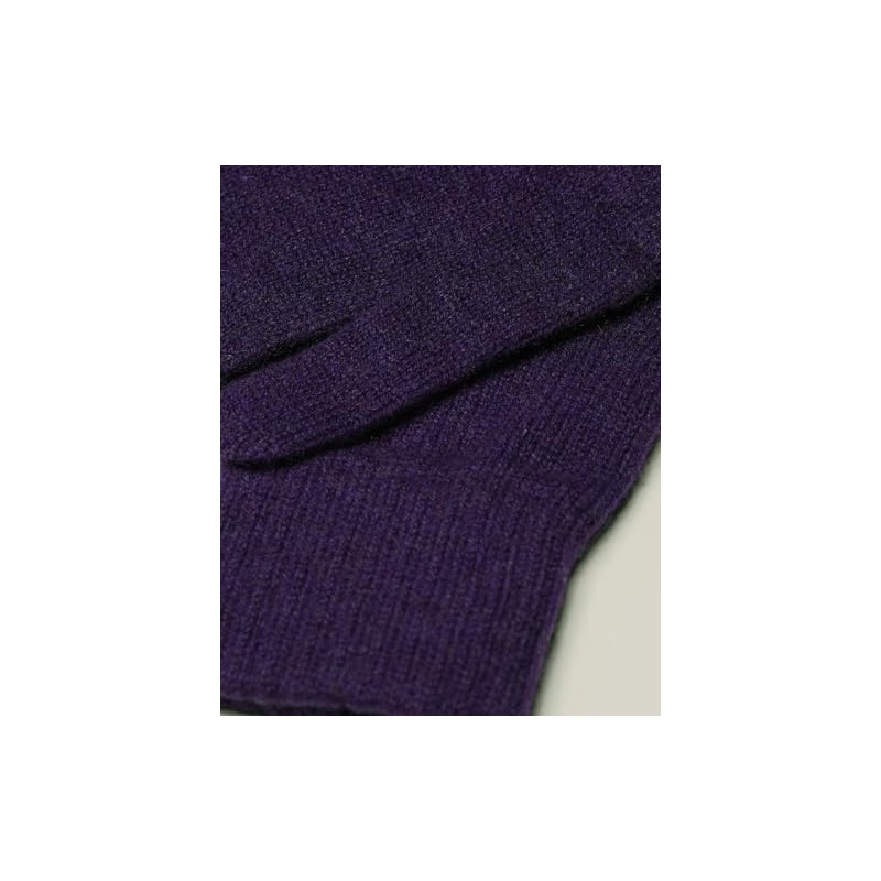 Womens Cashmere Gloves, Made In Scotland, 100% Cashmere (Purple)