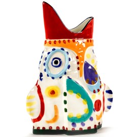 Serax Flower Vase | Sicily by Ottolenghi | Colorful Fish Stoneware Home Decor Living Room for Coffee Table, Kitchen Decorations | Modern Entryway Table Decor | Unique Centerpiece Vases