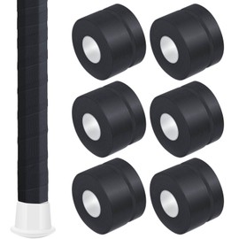 Gemscream 12 Pcs 30 ft Lacrosse Stick Tape 1 Inch 1/2 Inch Non-precut Cotton Sweat Absorbent Bat Grip Tape for Lacrosse Baseball Bats (Black)