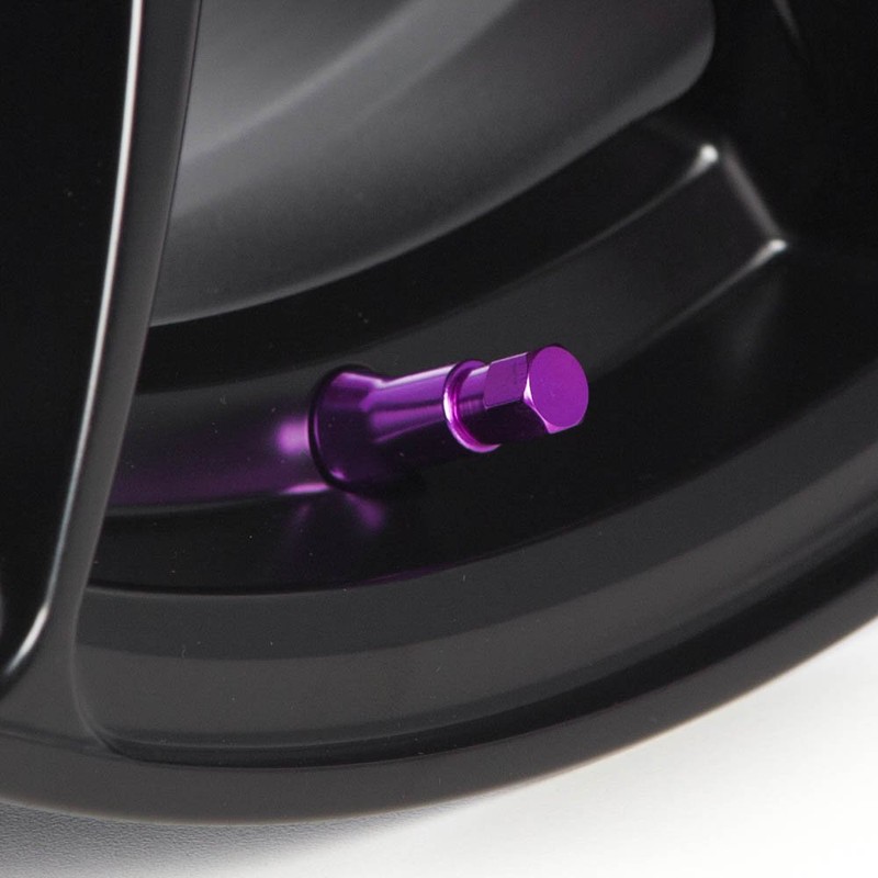 Circuit Performance Purple Rubber Valve Stems TR413 30mm (Set of