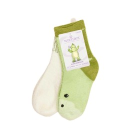 warmies Dinosaur Crew Socks Set Small, 2 Pairs Of Childrens Non Slip Socks Unisex Child