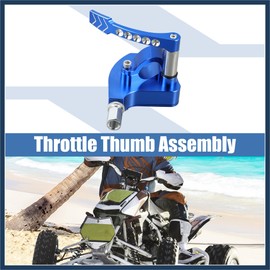 INFINAUTO 7/8 Inches Universal Thumb Throttle Assembly for Yamaha Banshee 350 Blaster 200 YFZ450 Warrior 350 Stylish Design