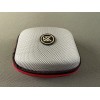 KZ IEM/Earphone Protective Carrying Case, Red and Silver