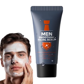 AKARY Deep Cleaning Face Scrub for Men, Daily Exfoliating Cleanser with Sodium Hyaluronate & Centella, Smooth Hydrate Skin, Facial Scrub Oil-Control and Removing Blackheads for All Skin Types, 1.76 oz