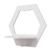 3Pcs Hex Floating Shelf PVC Modern Simple Fine Appearance Floating
