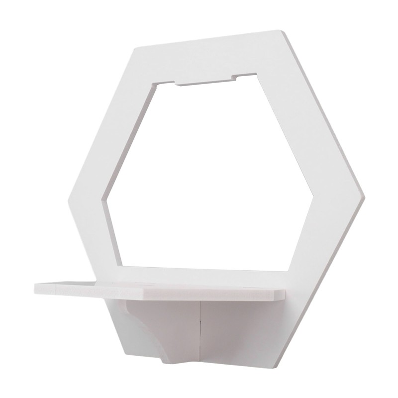 3Pcs Hex Floating Shelf PVC Modern Simple Fine Appearance Floating