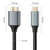 A-Goldnest Micro B to USB C Hard Drive Cables, 3.3FT