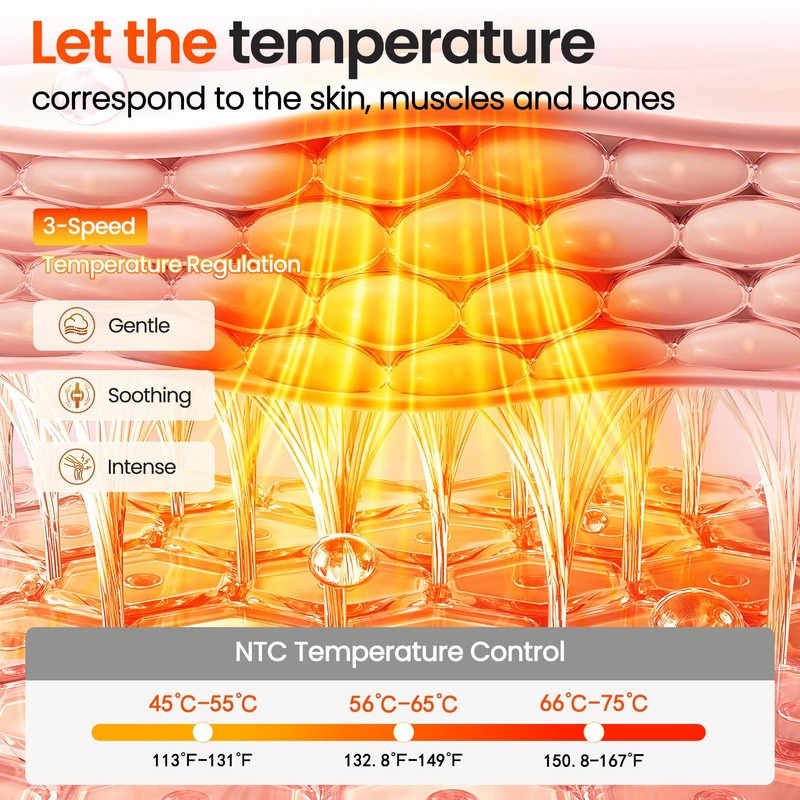 Knee Massager with Heat and Vibration Knee Heating Pad Heated