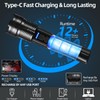 2 Pack LED Rechargeable Flashlights, 90,000 High Lumens Super Bright