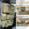 tactical car seat back organizer and storage truck seat covers