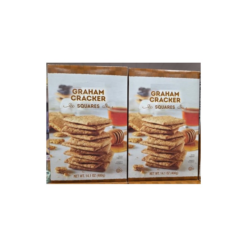 Trader Joe Graham Cracker Squares 14.1oz 400g (Two Boxes)