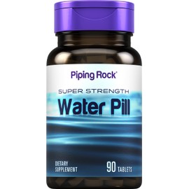 Piping Rock Water Pill for Men and Women | 90 Tablets | Super Strength Supplement | Vegetarian, Non-GMO, Gluten Free