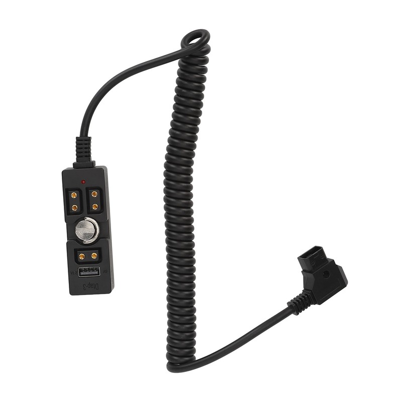 D Tap Male to 3 Port Female Splitter with 5V