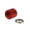 TWP 5/8-24 5/8”x24 TPI Thread Protector,Aluminum 6061 T6 Anodized Red,