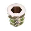 sourcing map Thread Insert Nut Zinc Alloy Hexagon Socket M5