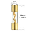 BOJACK 100A Gold Plated Glass Car Audio AGU Fuse for