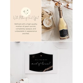 JoliCoon Will You be My Maid of Honor Wine Label - Maid of Honor Proposal Gifts