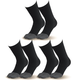 Ciel, Warm Socks for Men (Men's Wear) 9.8 - 11.0 inches (25.0 - 28.0 cm), Very Value Set of 3 Pairs of Gray, Warm, Far Infrared Processing, Ceramic Stretchable, Golf, Outdoors, Climbing, Snowy