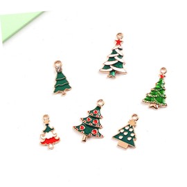 OATIPHO Santa Snowman Bell Charm Earrings 38pcs Creative Jewelry Pendants for Women's Accessories