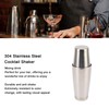 304 Stainless Steel Cocktail Shaker 2 Section Bartending Mixer Bar