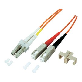 EFB-Elektronik Beige LC-SC 50/125µ 10 m LC SC OM4 Fibre Optic Cable 10 m – fiber optic cable, LC/SC, Purple, Pink