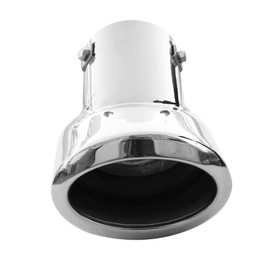 Exhaust Trim Tailpipe End Piece Exhaust Trim Silencer Sport Exhaust Universal Sound Vapour Sport Tuning Look Stainless Steel Round up to 68 mm Chrome AutoHobby