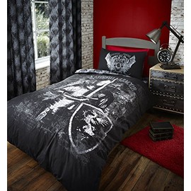 Catherine Lansfield Valiant Knight Single Quilt Set, Black