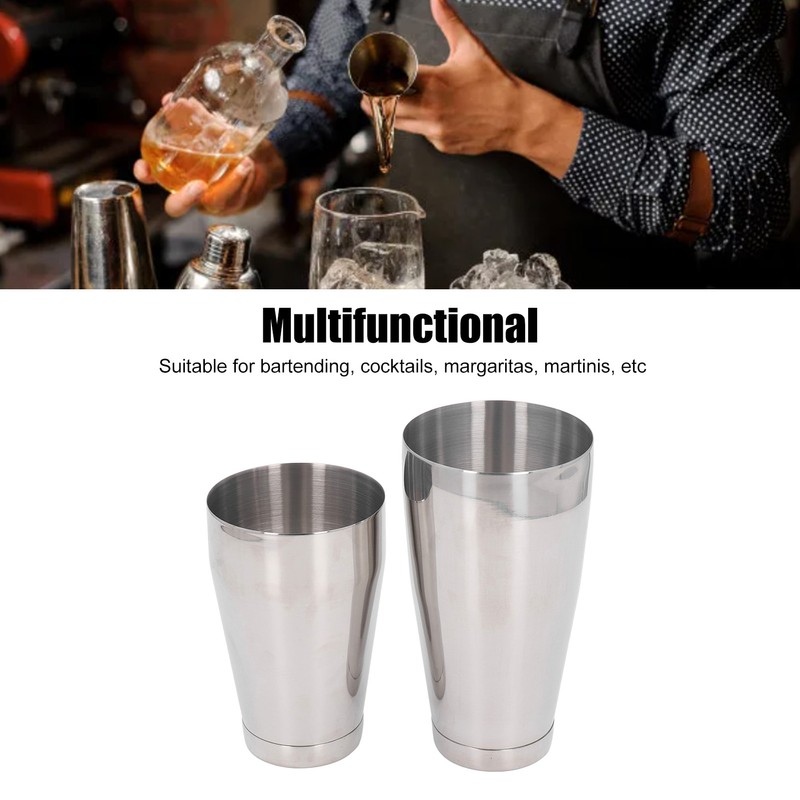 Cocktail Shaker Stainless Steel Martini Drink Mixer Basic Tools Shake