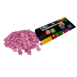 250 x Clamping Blocks Tiles Building Blocks 2 x 2 Nubs Compatible Free Choice of Colours (970 - Light Pink)